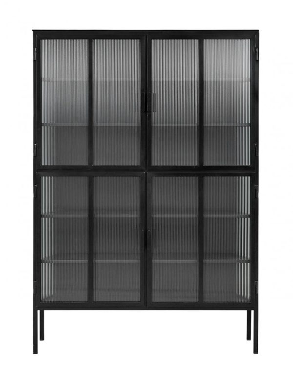 Nordal GROOVY Vitrineskab Sort - 185