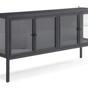Cassis Skænk M. 4 Låger, Sort