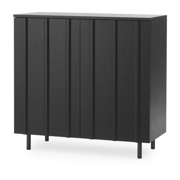 Normann Copenhagen Rib skab 96x98,5 cm Soft Black