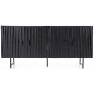 Remi Sideboard i metal og mangotræ B170 cm - Sort/Sort