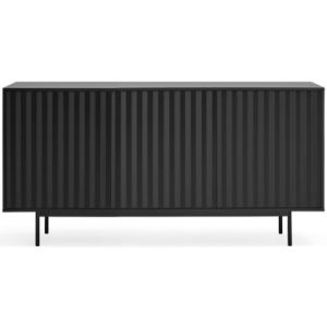 Sierra sideboard i metal og mdf finér B159 cm - Sort/Sort