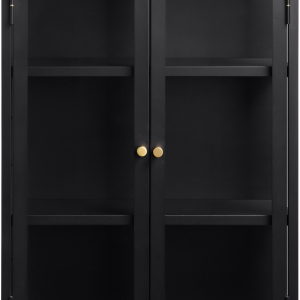 Carmel, Vægskab, sort, H90x60 cm, metal