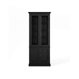 Nantucket vitrineskab modern black