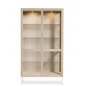 Skovby 452 Vitrine - hvidolie eg - Sort