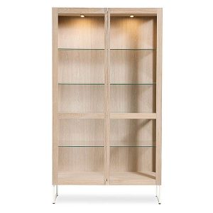 Skovby SM452 vitrineskab - lakeret sort eg