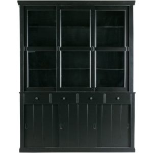 WOOOD Lagos Large vitrineskab - black