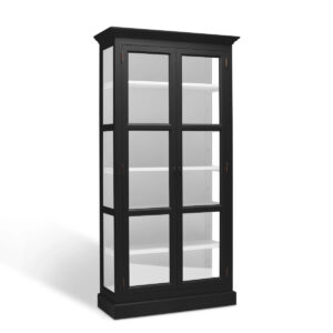 Living Goodies Carlington Original vitrineskab - small - sort - Sort udvendig / sort indvendig
