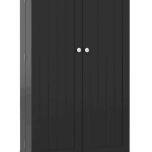 Forrådskabinet i MDF H104 x B58-107 x D30 cm - Sort