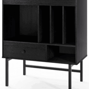 Skænk i metal og møbelplade B70 cm - Sort